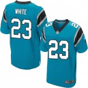 Men Nike Carolina Panthers &23 Melvin White Elite Blue Alternate NFL Jersey