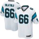Youth Nike Carolina Panthers &66 Amini Silatolu Elite White NFL Jersey