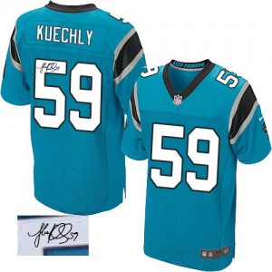 Hommes Nike Carolina Panthers # 59 Luke Kuechly Élite bleu remplaçant dédicacée NFL Maillot Magasin Hommes Nike Carolina Panthers # 59 Luke Kuechly Élite bleu remplaçant dédicacée NFL Maillot Magasin