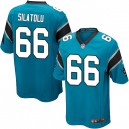 Youth Nike Carolina Panthers &66 Amini Silatolu Elite Blue Alternate NFL Jersey