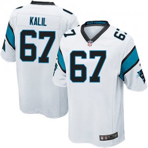 Jeunesse Nike Carolina Panthers # 67 Ryan Kalil Élite blanc NFL Maillot Magasin