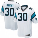 Youth Nike Carolina Panthers &30 Charles Godfrey Elite White NFL Jersey