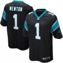 Youth Nike Carolina Panthers &1 Cam Newton Elite Black Team Color NFL Jersey