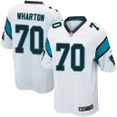 Youth Nike Carolina Panthers &70 Travelle Wharton Elite White NFL Jersey
