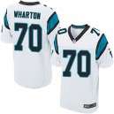 Men Nike Carolina Panthers &70 Travelle Wharton Elite White NFL Jersey