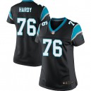 Women Nike Carolina Panthers &76 Greg Hardy Elite Black Team Color NFL Jersey