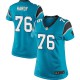Women Nike Carolina Panthers &76 Greg Hardy Elite Blue Alternate NFL Jersey