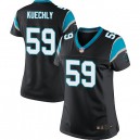 Women Nike Carolina Panthers &59 Luke Kuechly Elite Black Team Color NFL Jersey