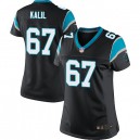 Women Nike Carolina Panthers &67 Ryan Kalil Elite Black Team Color NFL Jersey