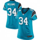 Women Nike Carolina Panthers &34 DeAngelo Williams Elite Blue Alternate NFL Jersey