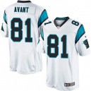 Youth Nike Carolina Panthers &81 Jason Avant Elite White NFL Jersey