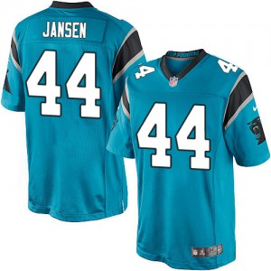 Jeunesse Nike Carolina Panthers # 44 J.J. Jansen Élite bleu remplaçant NFL Maillot Magasin