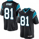 Youth Nike Carolina Panthers &81 Jason Avant Elite Black Team Color NFL Jersey