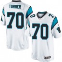 Youth Nike Carolina Panthers &70 Trai Turner Elite White NFL Jersey
