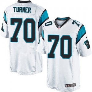 Jeunesse Nike Carolina Panthers # 70 Trai Turner Élite blanc NFL Maillot Magasin