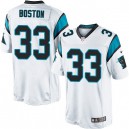 Youth Nike Carolina Panthers &33 Tre Boston Elite White NFL Jersey
