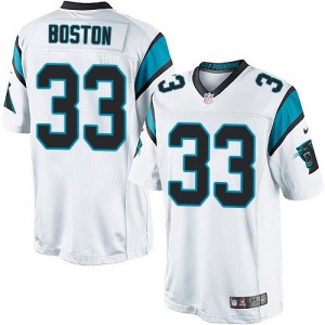 Jeunesse Nike Carolina Panthers # 33 Tre Boston Élite blanc NFL Maillot Magasin