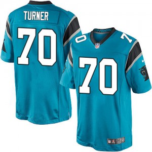 Jeunesse Nike Carolina Panthers # 70 Trai Turner Élite bleu remplaçant NFL Maillot Magasin