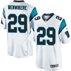 Jeunesse Nike Carolina Panthers # 29 Bene Benwikere Élite blanc NFL Maillot Magasin