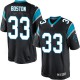 Youth Nike Carolina Panthers &33 Tre Boston Elite Black Team Color NFL Jersey