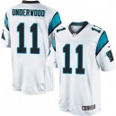 Youth Nike Carolina Panthers &11 Tiquan Underwood Elite White NFL Jersey