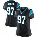 Women Nike Carolina Panthers &97 Mario Addison Elite Black Team Color NFL Jersey