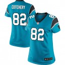 Women Nike Carolina Panthers &82 Jerricho Cotchery Elite Blue Alternate NFL Jersey