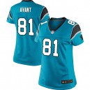 Women Nike Carolina Panthers &81 Jason Avant Elite Blue Alternate NFL Jersey