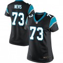 Women Nike Carolina Panthers &73 Drake Nevis Elite Black Team Color NFL Jersey