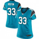 Women Nike Carolina Panthers &33 Tre Boston Elite Blue Alternate NFL Jersey