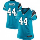 Women Nike Carolina Panthers &44 J.J. Jansen Elite Blue Alternate NFL Jersey