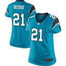 Women Nike Carolina Panthers &21 Thomas DeCoud Elite Blue Alternate NFL Jersey