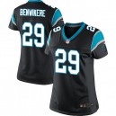 Women Nike Carolina Panthers &29 Bene Benwikere Elite Black Team Color NFL Jersey