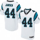 Men Nike Carolina Panthers &44 J.J. Jansen Elite White NFL Jersey
