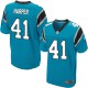 Men Nike Carolina Panthers &41 Roman Harper Elite Blue Alternate NFL Jersey