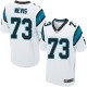 Men Nike Carolina Panthers &73 Drake Nevis Elite White NFL Jersey