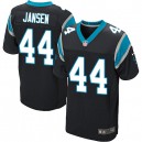 Men Nike Carolina Panthers &44 J.J. Jansen Elite Black Team Color NFL Jersey