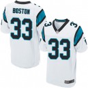 Men Nike Carolina Panthers &33 Tre Boston Elite White NFL Jersey