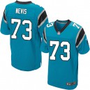 Men Nike Carolina Panthers &73 Drake Nevis Elite Blue Alternate NFL Jersey