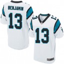 Men Nike Carolina Panthers &13 Kelvin Benjamin Elite White NFL Jersey