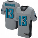 Men Nike Carolina Panthers &13 Kelvin Benjamin Elite Grey Shadow NFL Jersey