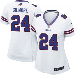 Femmes Nike Bills de Buffalo # 24 Stephon Gilmore Élite blanc NFL Maillot Magasin
