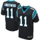 Men Nike Carolina Panthers &11 Tiquan Underwood Elite Black Team Color NFL Jersey