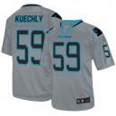 Men Nike Carolina Panthers &59 Luke Kuechly Elite Lights Out Grey NFL Jersey