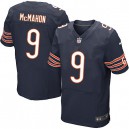Men Nike Chicago Bears &9 Jim McMahon Elite Navy Blue Team Color NFL Jersey