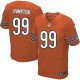 Men Nike Chicago Bears &99 Dan Hampton Elite Orange Alternate NFL Jersey