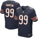 Men Nike Chicago Bears &99 Dan Hampton Elite Navy Blue Team Color NFL Jersey