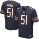 Men Nike Chicago Bears &51 Dick Butkus Elite Navy Blue Team Color NFL Jersey