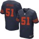 Men Nike Chicago Bears &51 Dick Butkus Elite Navy Blue 1940s Throwback Alternate NFL Jersey