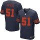 Hommes Nike Chicago Bears # 51 Dick Butkus Élite bleu marine années 1940 Throwback alternent NFL Maillot Magasin